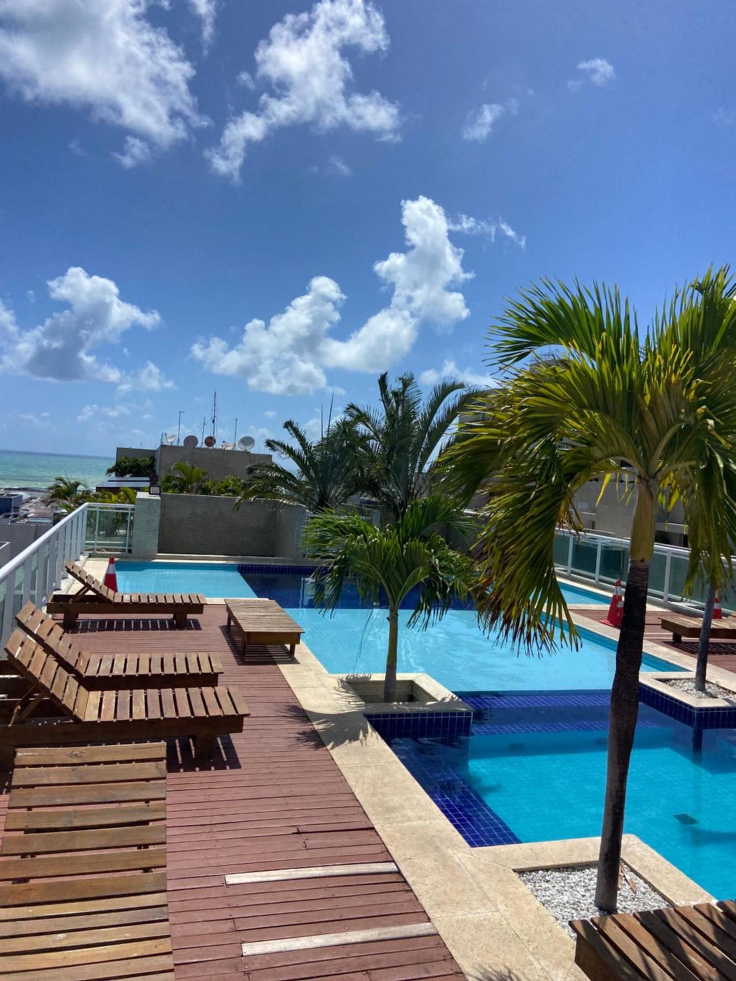 Apts Jtr Com Varanda I Piscina Na Cobertura I 1Min Da Praia มาเซโอ ภายนอก รูปภาพ